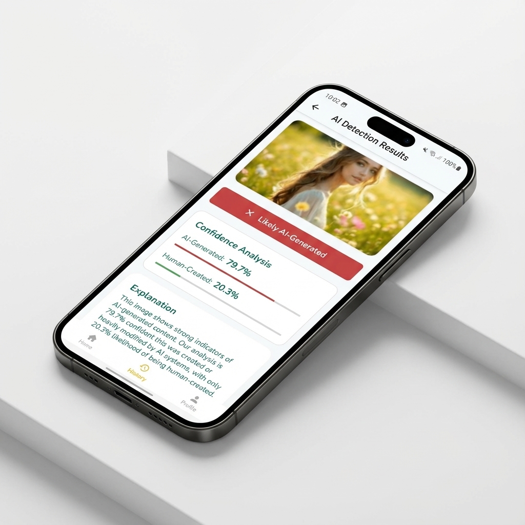 AI Detection Results Mockup